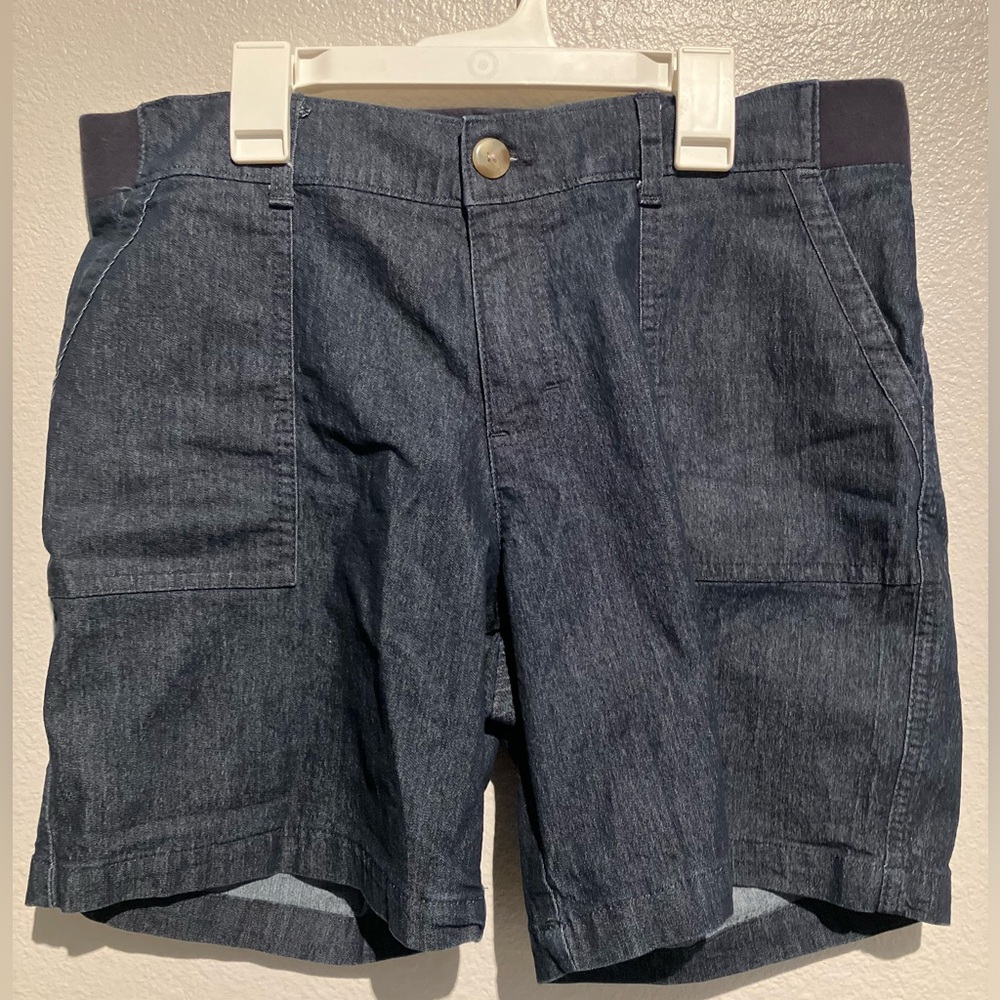 Lees, blue, regular fit bermuda mid rise shorts